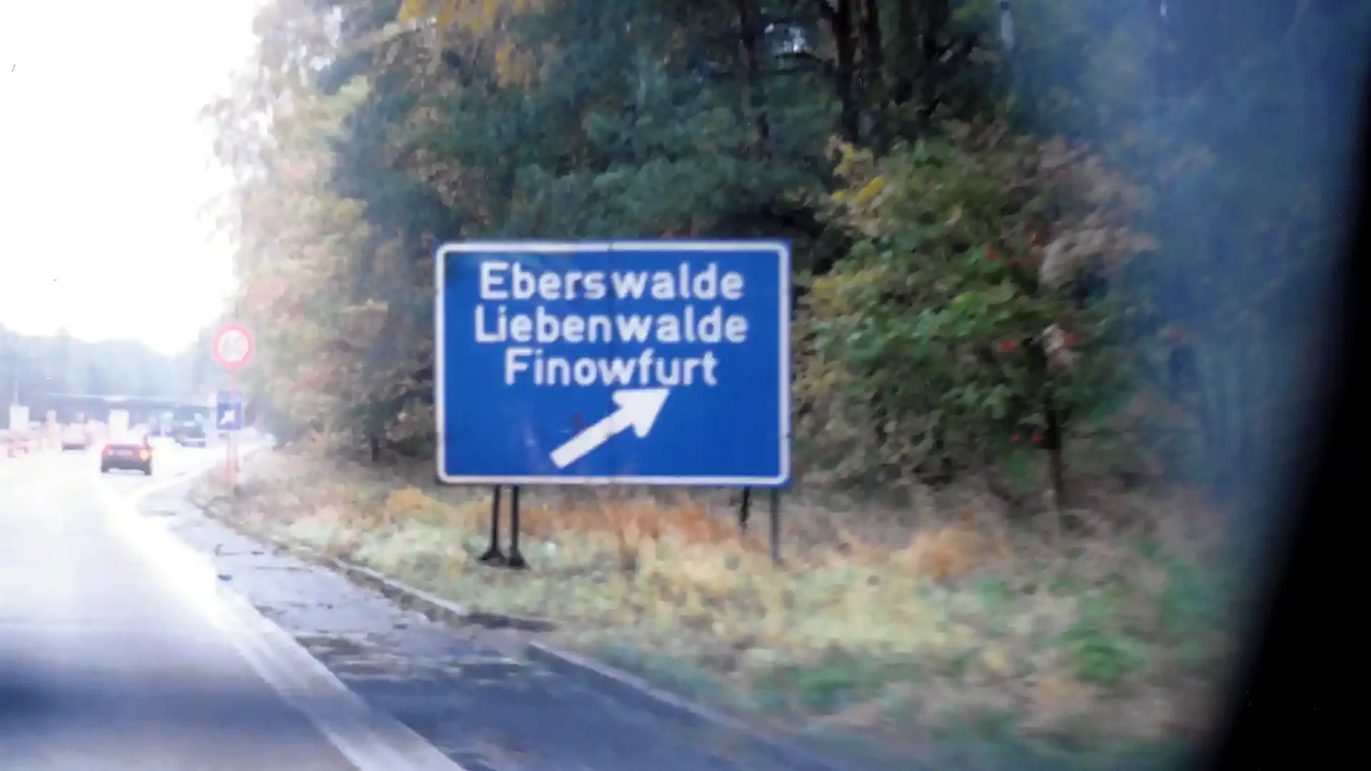 Autobahnschild Eberswalde, Liebenwalde, Finowfurt